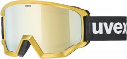 uvex Athletic CV Skibrille Brillenträger chrome (6030 chrome gold, mirror gold/colorvision green (S2))