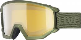 uvex Athletic FM Brillenträger Skibrille (8030 croco mat, mirror gold lasergold (S2))