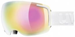 uvex Big 40 Skibrille (1026 white mat, mirror pink clear (S2))