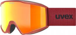 uvex Blast FM Skibrille (2230 rust matt, mirror red/supravision green/clear (S3))