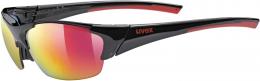 uvex Blaze III Sonnenbrille (2316 black/red, mirror red (S3), litemirror orange (S1), clear (S0))