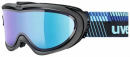 uvex Comanche Take Off Polavision Brillenträger Skibrille (4030 anthracite mat, mirror blue/polavision brown/clear S2/S2)