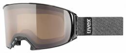 uvex Craxx Brillenträgerskibrille (2021 black metallic, polavision brown/clear)