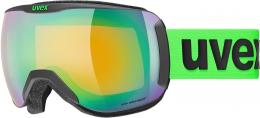 uvex Downhill 2100 CV Skibrille (2630 black matt, mirror green/colorvision orange (S2))