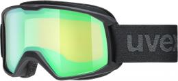 uvex Elemnt FM Skibrille (2030 black matt, mirror green/lasergold lite (S2))