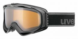 uvex g.gl 300 Polavision Brillenträgerskibrille (2221 black mat, polavision brown/clear (S1))