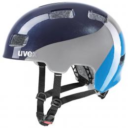 uvex HLMT 4 Kinderradhelm (55-58 cm, 10 space/blue wave)