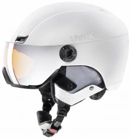 uvex HLMT 400 Visor Style Skihelm (58-61 cm, 10 white mat)