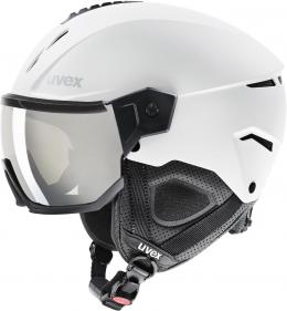 uvex Instinct Visor Skihelm (59-61 cm, 50 white/black matt)