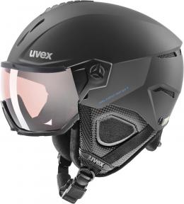 uvex Instinct VisorPro Variomatic Skihelm (53-56 cm, 40 black matt)
