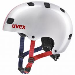 uvex Kid 3 Kinder-Fahrradhelm (55-58 cm, 30 race silver)