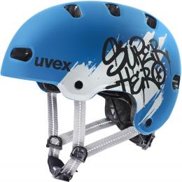 uvex Kid 4 Style Kinderfahrradhelm (51-55 cm, 04 super hero blue matt)