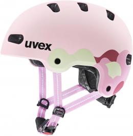 uvex Kid 4 Style Kinderfahrradhelm (55-58 cm, 06 strawberry/matcha matt)