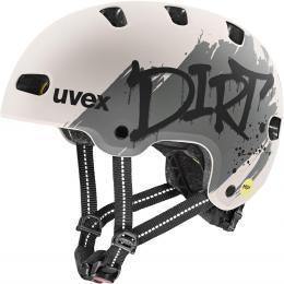 uvex Kid 4 Style Mips Kinderfahrradhelm (51-55 cm, 02 dirt warm grey matt)