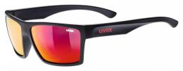 uvex LGL 29 Sonnenbrille (2213 black matt, mirror red (S3))