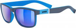 uvex LGL 39 Sonnenbrille (5416 grey mat/blue, mirror blue (S3))