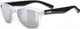 uvex LGL 39 Sonnenbrille (9216 clear/black, litemirror smoke degrade (S3))