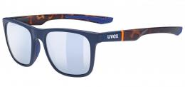 uvex LGL 42 Sonnenbrille (4616 blue mat havanna, litemirror silver (S3))