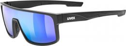 uvex LGL 51 Sportbrille (2215 black matt, mirror green (S3))