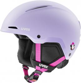 uvex Minimo Style Kinderskihelm (51-55 cm, 13 lavender penguin)