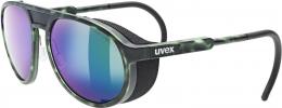 uvex MTN Classic Sportbrille Colorvision (7770 green matt/tortoise, colorvision/mirror green (S3))