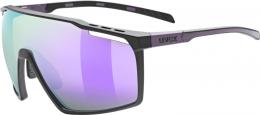 uvex MTN Perform Sportbrille (2116 black/purple matt, supravisio mirror purple (S3))
