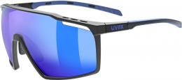 uvex MTN Perform Sportbrille (2416 black/blue matt, supravision mirror blue (S2))