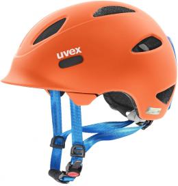 uvex Oyo Fahrradhelm (50-54 cm, 10 orange/blue matt)