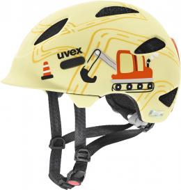 uvex Oyo Style Fahrradhelm Kids (45-50 cm, 12 construction site matt)
