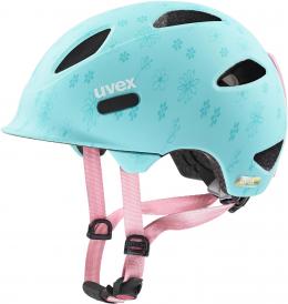 uvex Oyo Style Fahrradhelm Kids (50-54 cm, 10 flowers cyan matt)