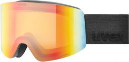 uvex Provoqe FM Brillenträger Skibrille (2230 black matt, mirror rainbow/yellow clear (S2))