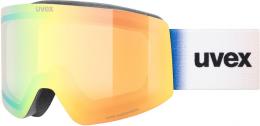 uvex Provoqe FM Brillenträger Skibrille (2430 black matt, mirror green/yellow clear (S1))