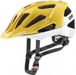 uvex Quatro cc  Fahrradhelm (52-57 cm, 05 sunbee/white matt)