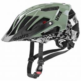 uvex Quatro Fahrradhelm (56-61 cm, 32 pixelcamo/olive)