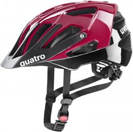 uvex Quatro Fahrradhelm (56-61cm, 36 ruby red/black)