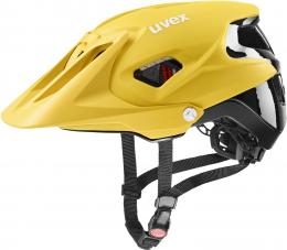 uvex Quatro integrale Fahrradhelm (52-57 cm, 12 sunbee/black matt)