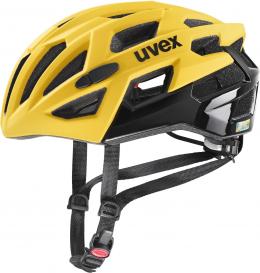 uvex Race 7 Fahrradhelm (51-55 cm, 07 sunbee/black matt)