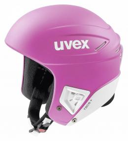 uvex Race+ Rennskihelm (55-56 cm, 90 pink/white mat)