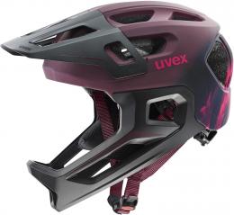 uvex React Jr. Fullface Helm (52-56 cm, 03 cranberry matt)