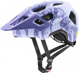 uvex React Jr. Mips Kinder-Fahrradhelm (52-56 cm, 07 lume lilac matt)