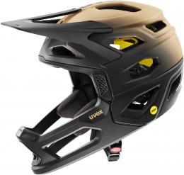 uvex revolt Mips Fullface Helm (52-57 cm, 07 black/desert matt)
