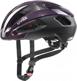uvex Rise cc Fahrradhelm (52-56 cm, 04 plum/black matt)