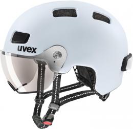 uvex Rush Visor Fahrradhelm (55-58 cm, 06 cloud matt)