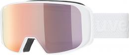 uvex Saga Take Off Skibrille (1130 white, mirror rose/lasergold lite/clear (S1/S3))