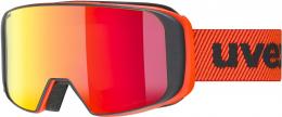 uvex Saga Take Off Skibrille (3030 fierce red matt, mirror red/lasergold lite/clear (S1/S3))