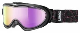 uvex Skibrille Comanche Take Off (2326 black, mirror pink/lasergold lite/clear (S1/S3))