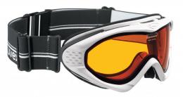 uvex Skibrille Onyx (1129 white mat, double lens, gold lite S1)