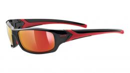 Uvex Sportstyle 211 Fahrradbrille BLACK RED UNISIZE