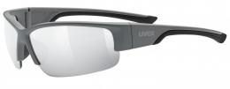 uvex Sportstyle 215 Sportbrille (5516 grey mat, litemirror silver (S3))