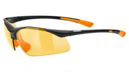 Uvex Sportstyle 223 Fahrradbrille BLACK ORANGE UNISIZE